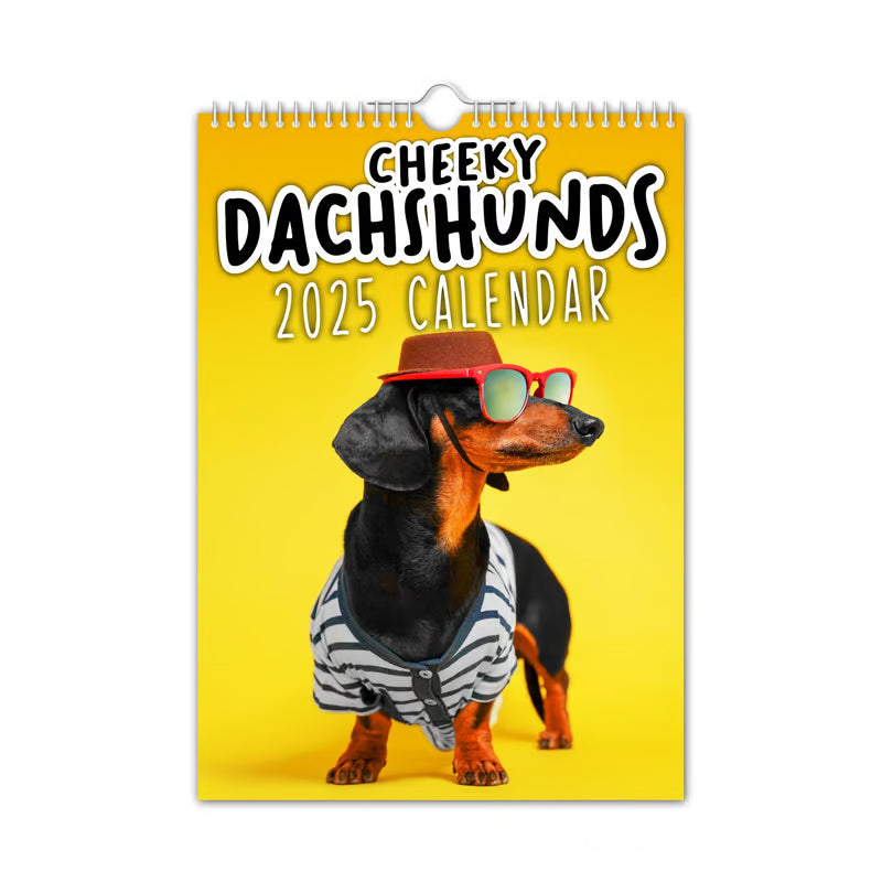 Cheeky Dachshunds - 2025 Wall Calendar