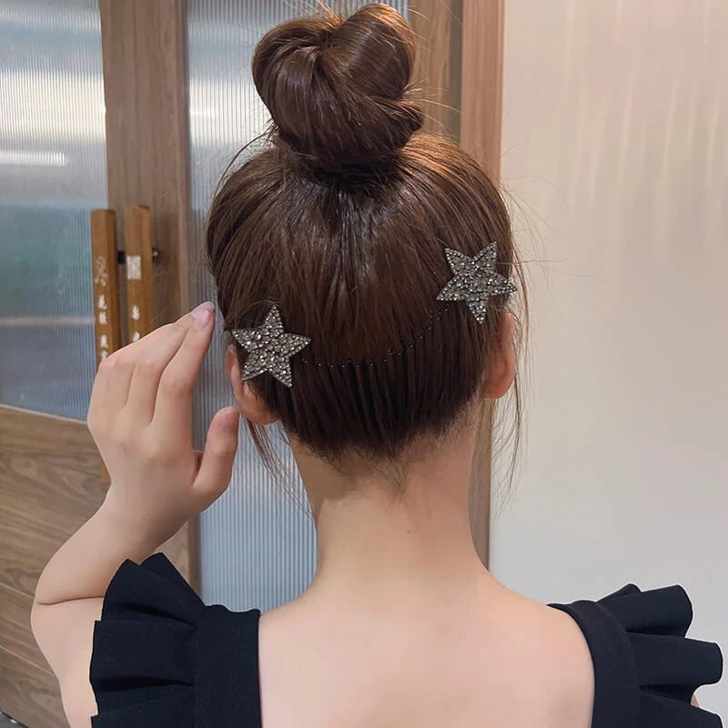 Rhinestone Star Hair Comb Set (5 Pcs)