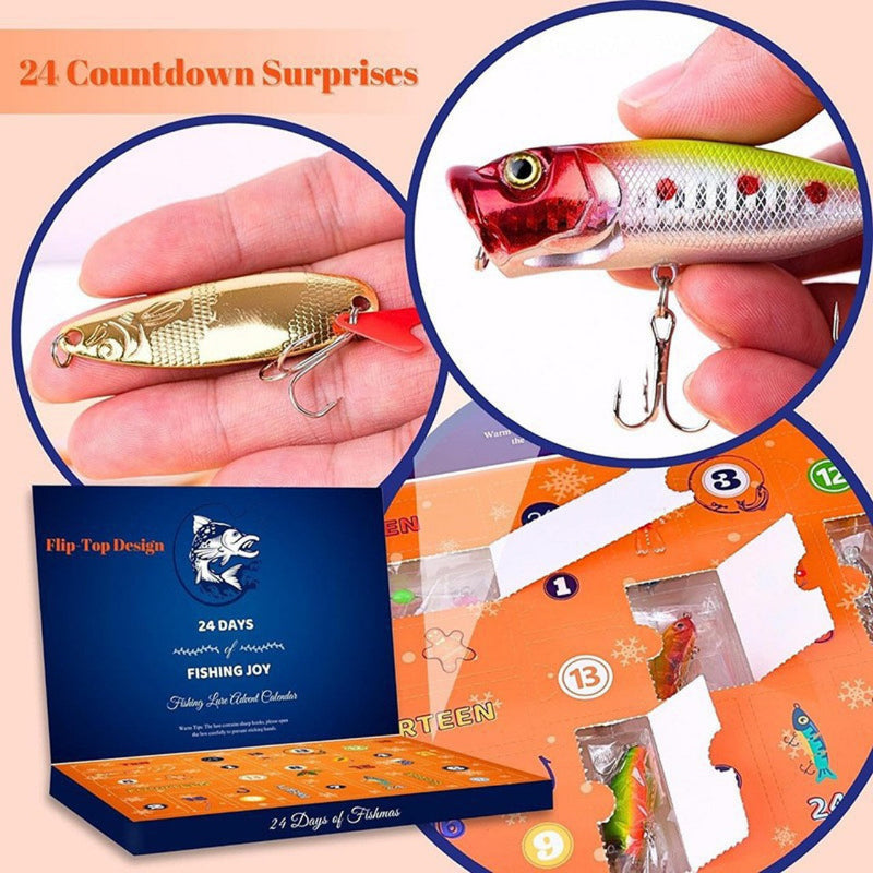 Presale>>24 Days Christmas Countdown Fish Tackle Set