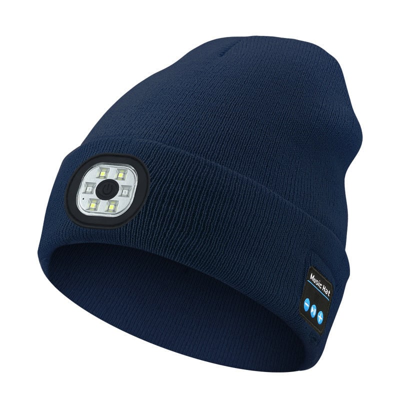 Bluetooth Beanie with LED Light & Removable Speakers