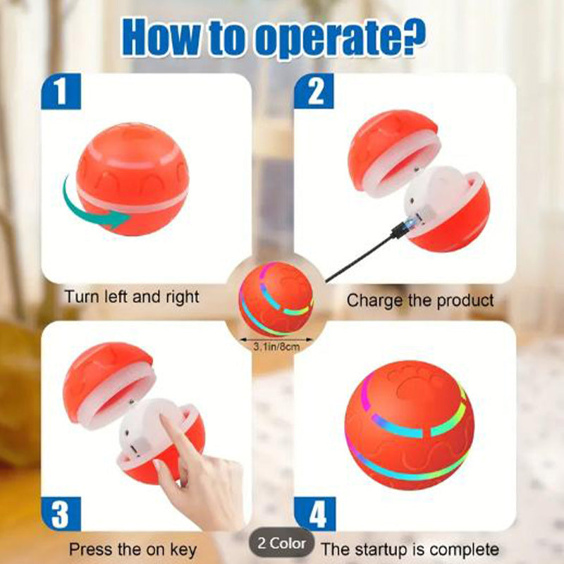 Chew-Resistant Smart Pet Ball