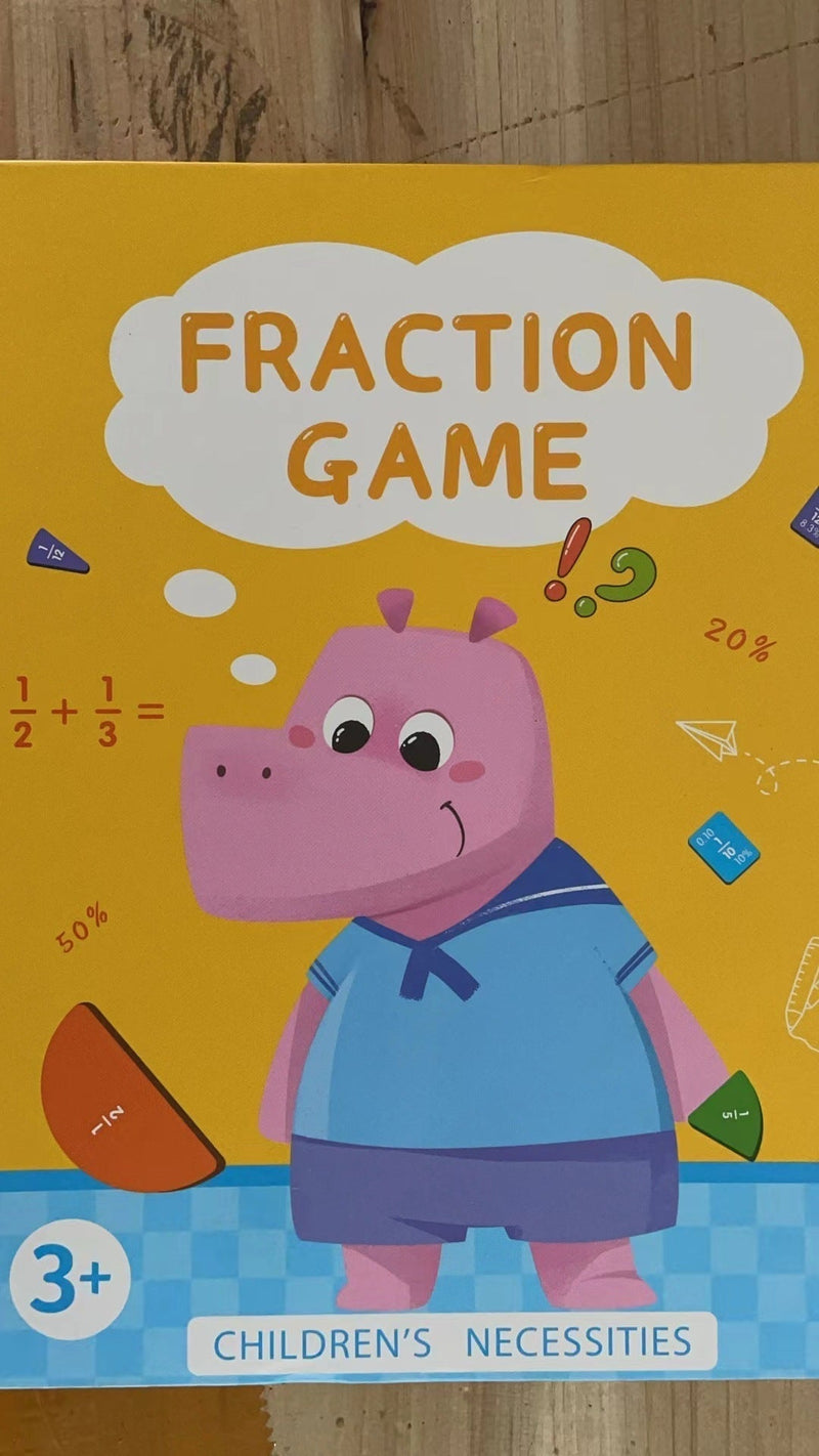 Montessori Magnetic Book Fraction Puzzle For Children