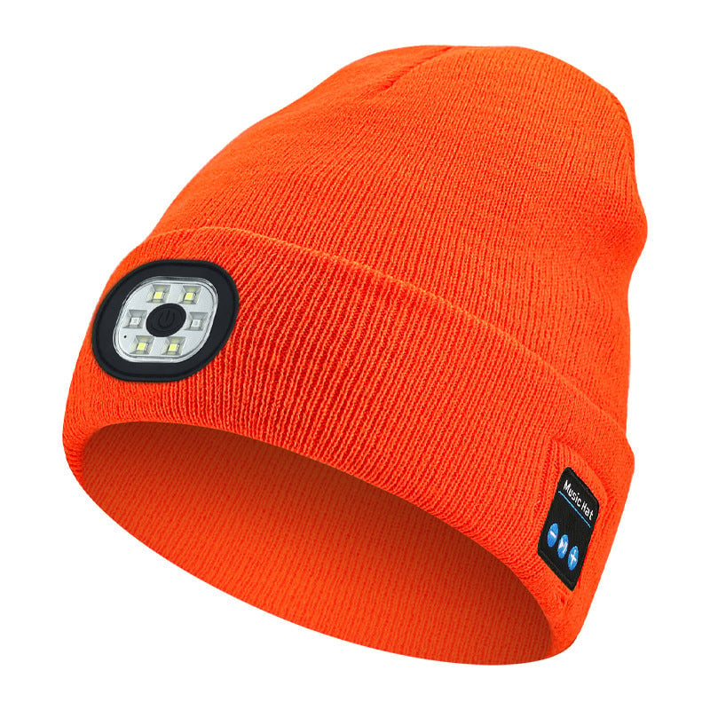 Bluetooth Beanie with LED Light & Removable Speakers