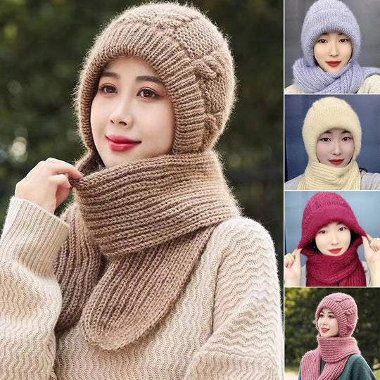 Integrated Ear Protection Windproof Cap Scarf