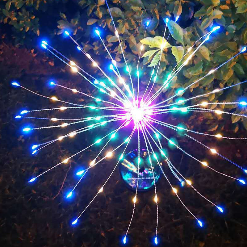 Waterproof  Solar Garden Fireworks Lamp