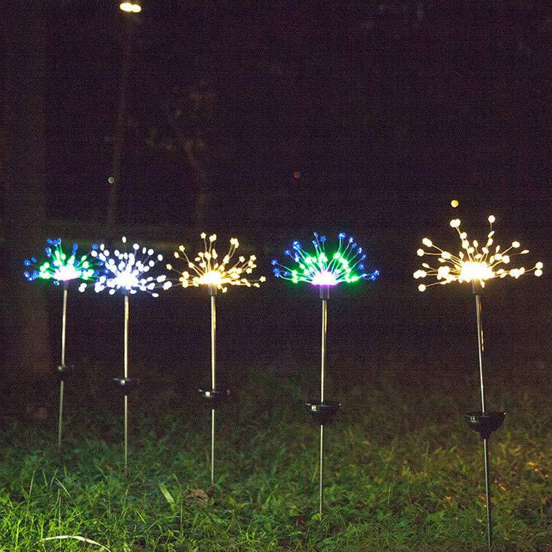 Waterproof  Solar Garden Fireworks Lamp