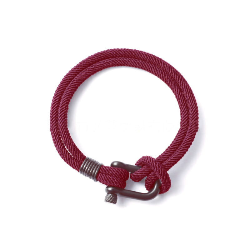 U-shaped Buckle Nylon Braided Bracelet