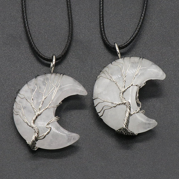 Tree Of Life Crescent Necklace