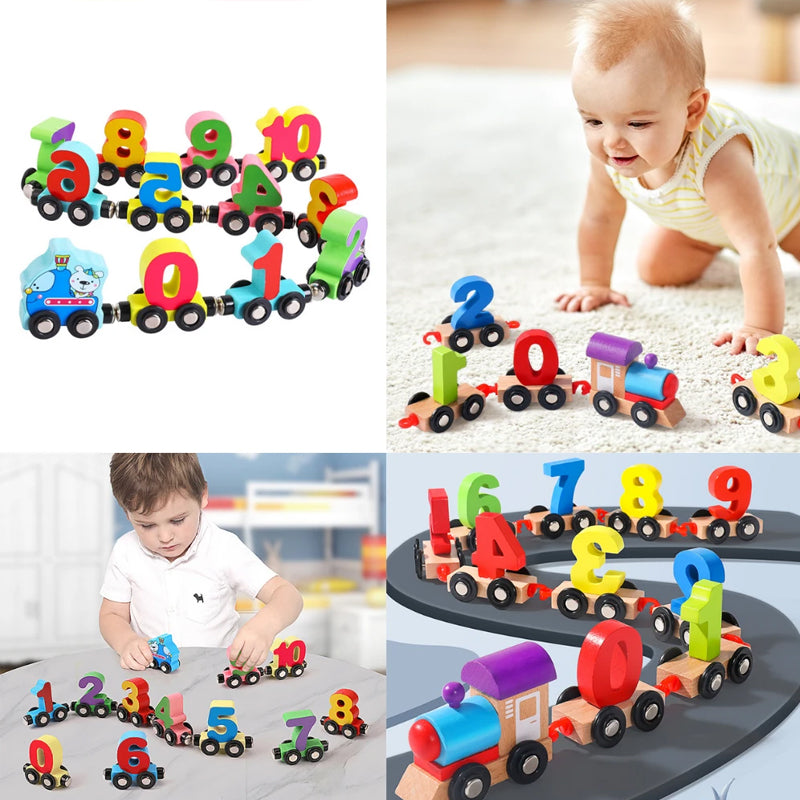 💥Hot Sale💥Wooden Digital Train Toy