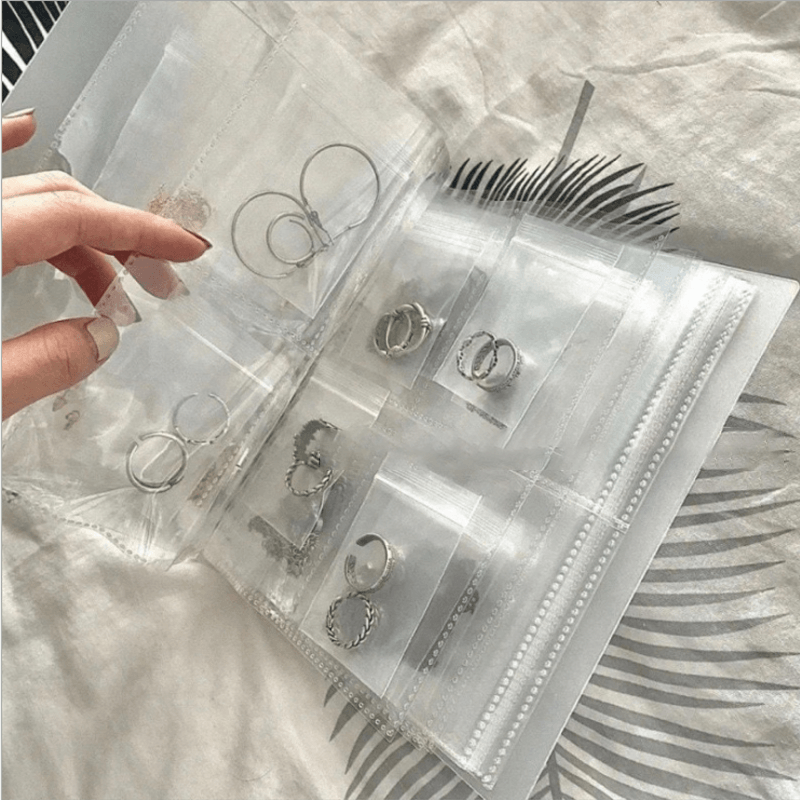 Simple Clear Jewellery Album Storage Bag