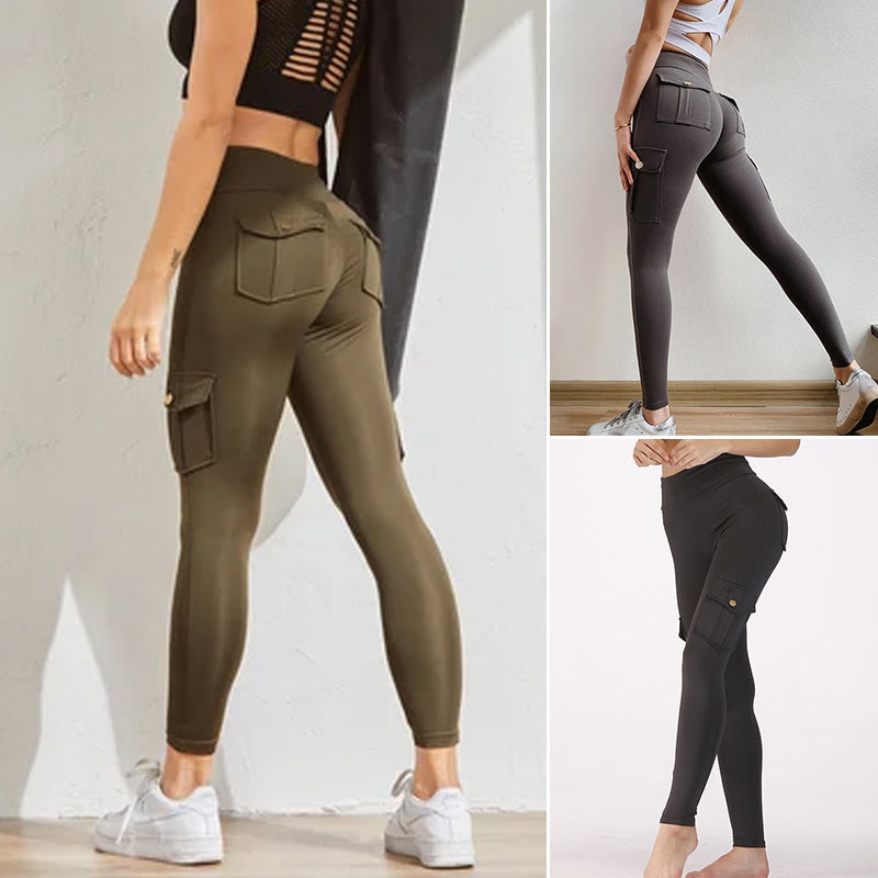 Women's Pocket Sexy Stretch Leggings Fitness Track Pants