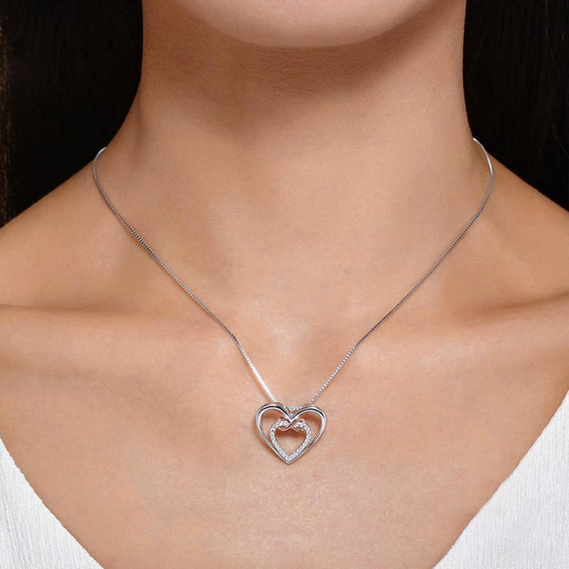 Two Hearts Infinity Necklace – welkinbird-uk