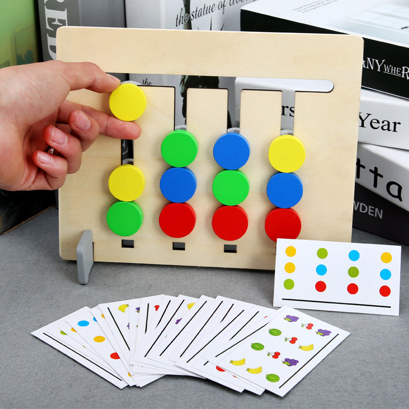 Wooden 2-Sided Sliding Logic Puzzle