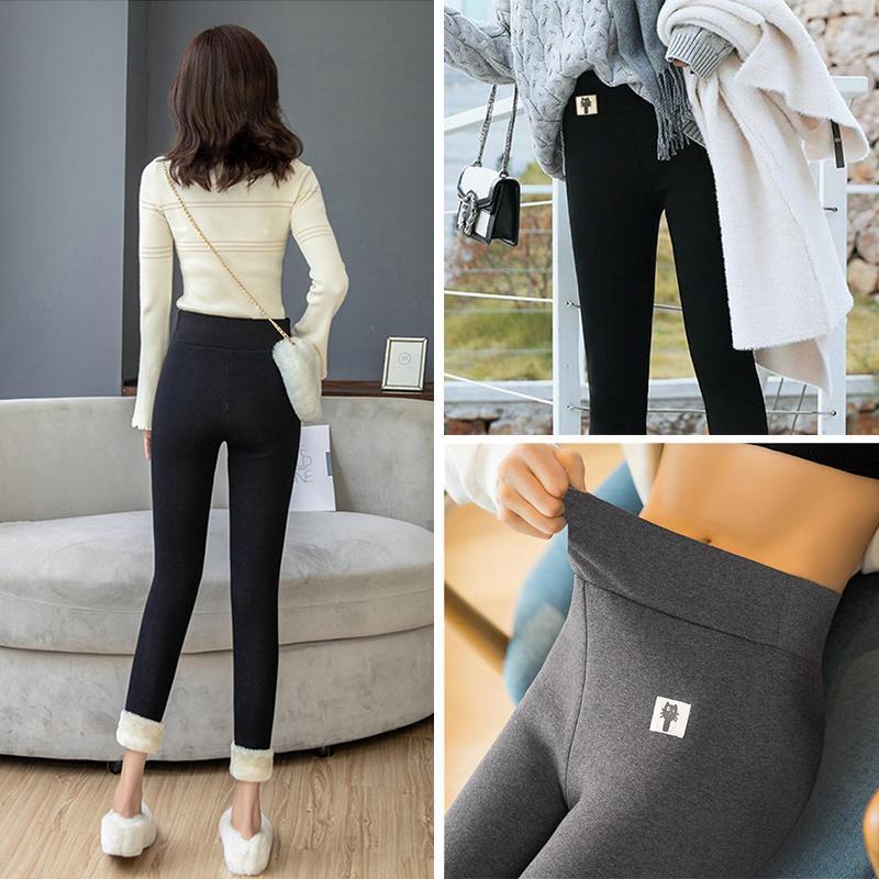 Thick Slim Cashmere Warm Pants