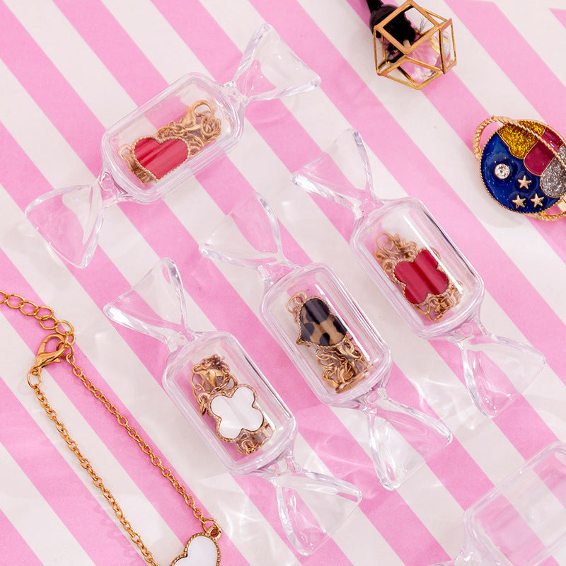 Transparent Candy Shape Jewelry Box (10 PCS )