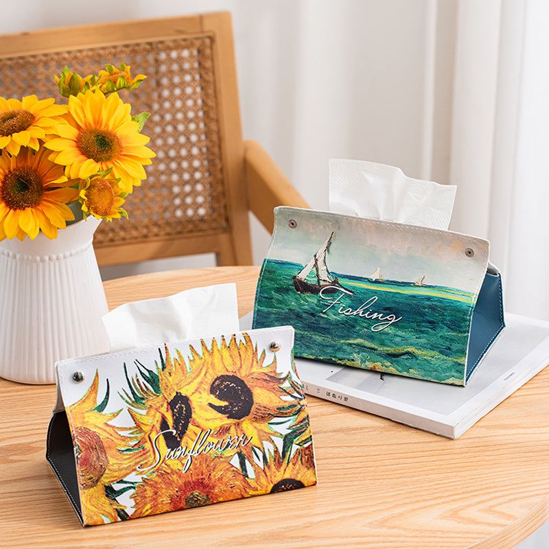 Van Gogh Oil Painting Tissue Box