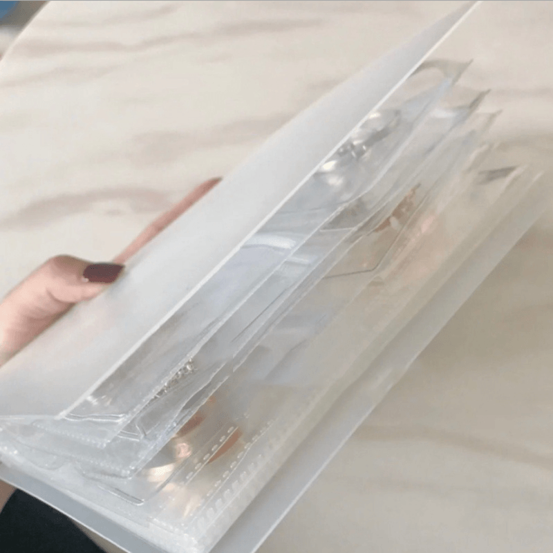 Simple Clear Jewellery Album Storage Bag