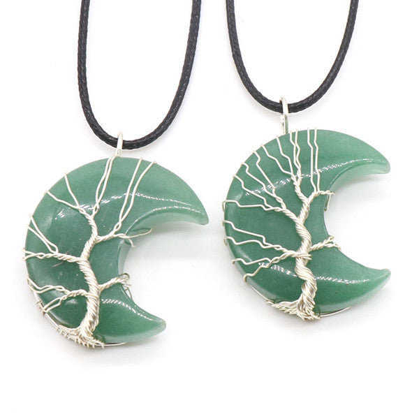 Tree Of Life Crescent Necklace