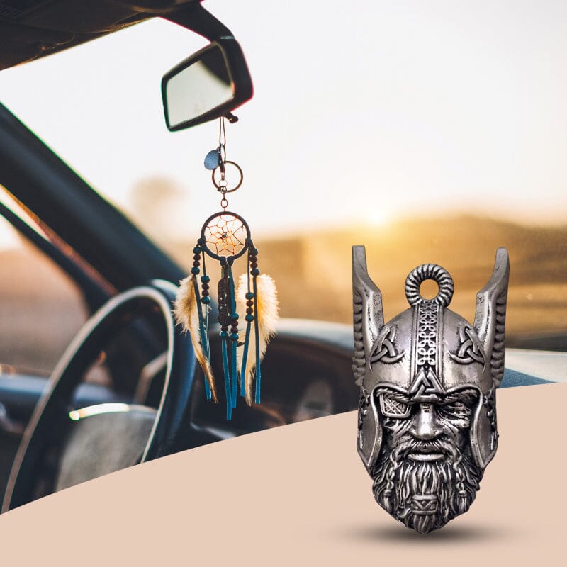 Viking God Guardian Ride Bell Keychain