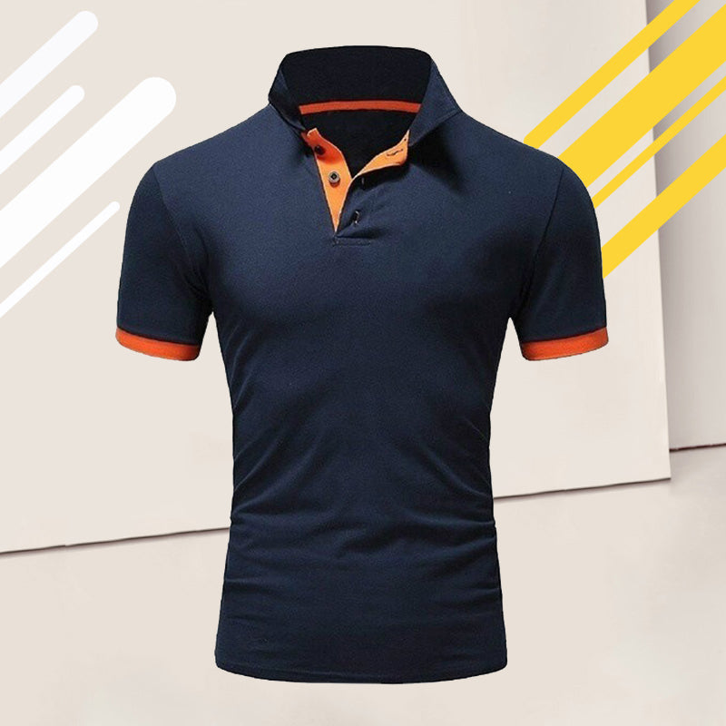 Men's Solid Color Polo Shirt