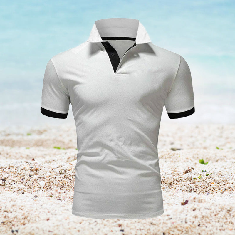 Men's Solid Color Polo Shirt